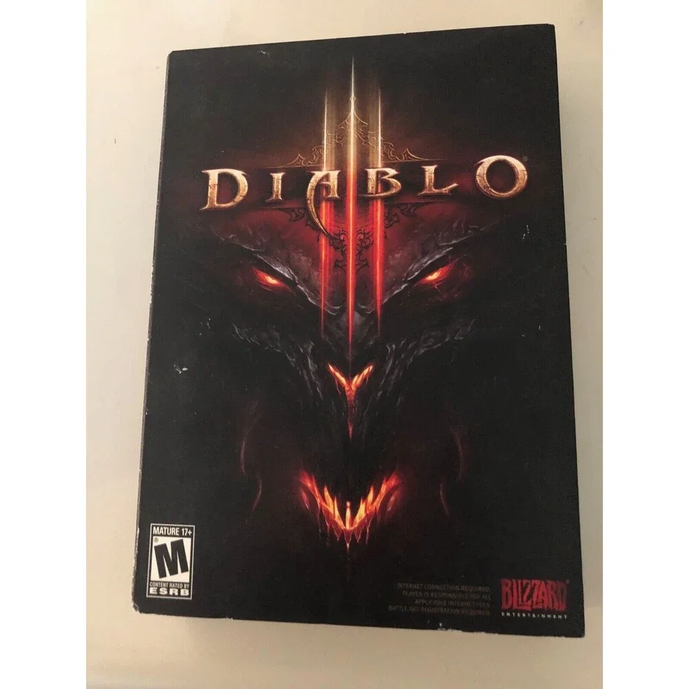 Diablo III (PC Game WIN/MAC DVD-ROM, 2012) Disc with Manual‎ And Notepad